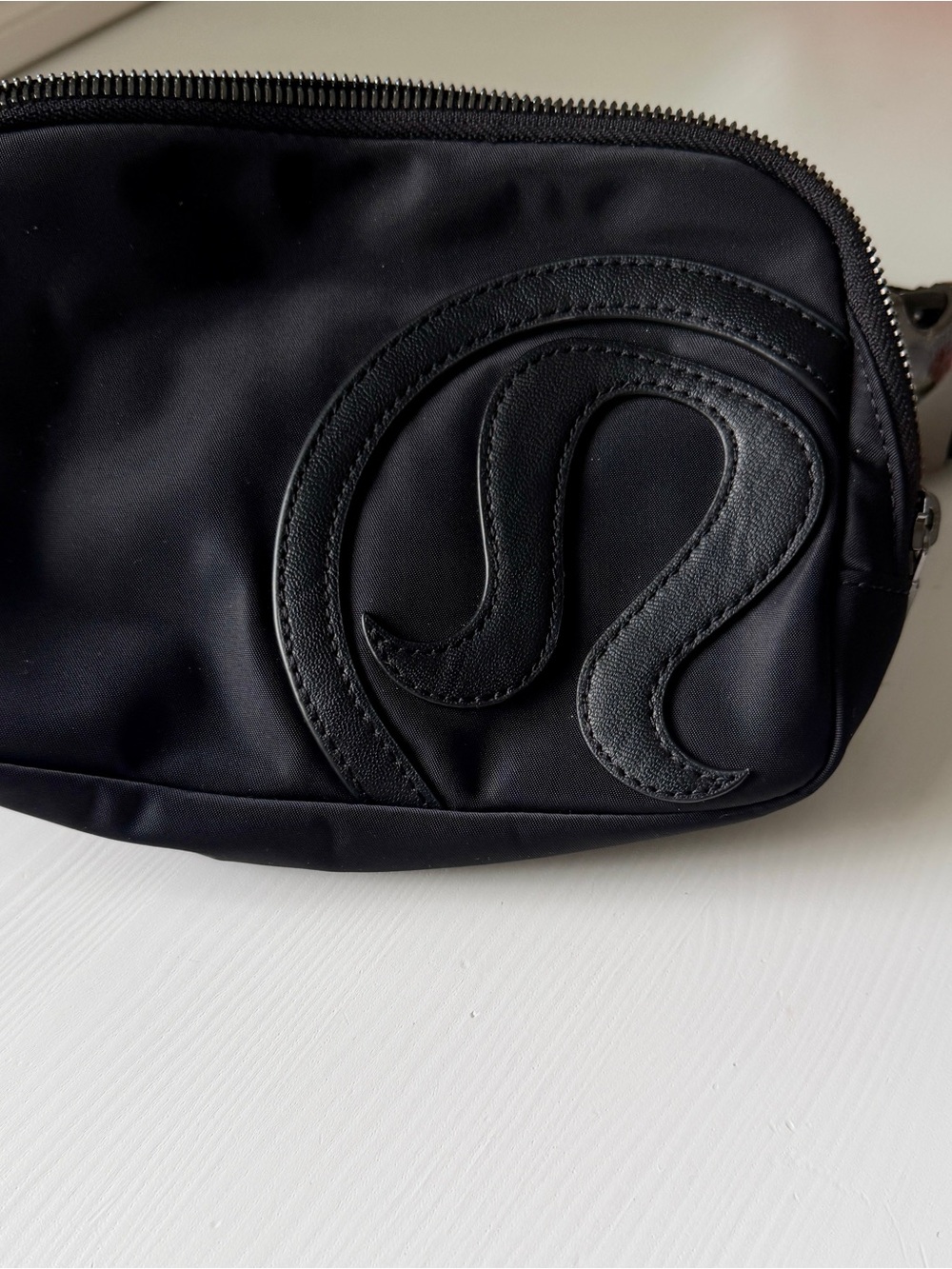 lululemon athletica Black Crossbody Pouch with Large Signature Logo